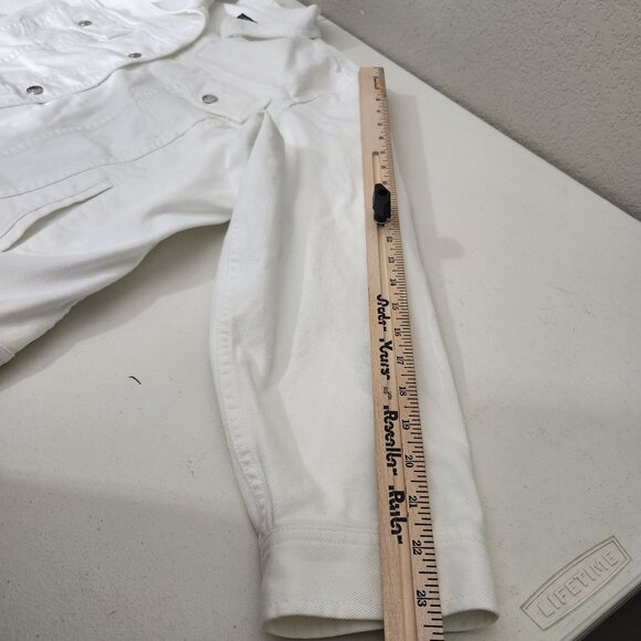 Ralph Lauren Jean Jacket 3X White - Picture 15 of 16